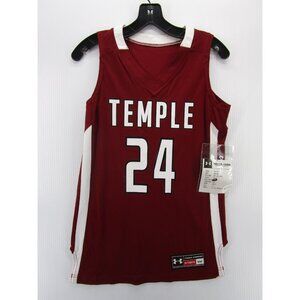 Temple Owls Basketball Jersey Team Issued Small Under Armour NWT *